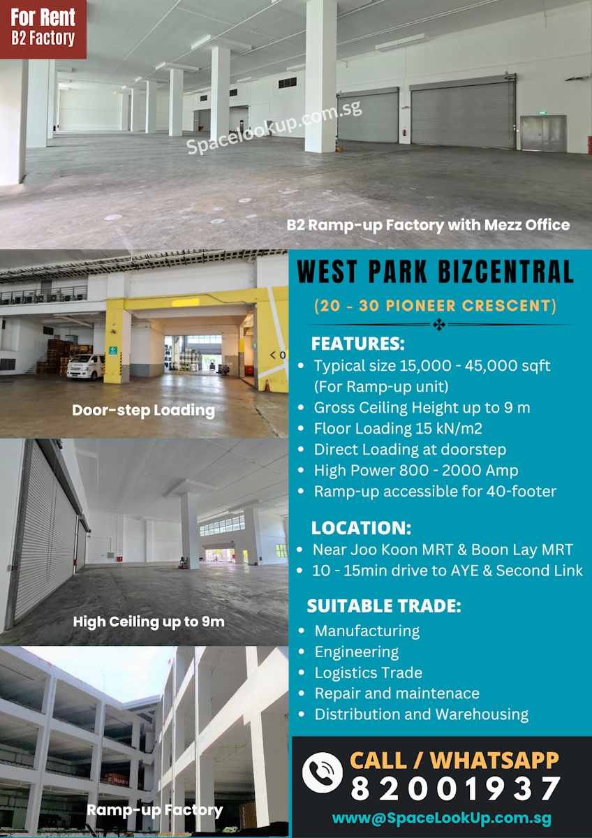 Factory rental at West Park Biz Central